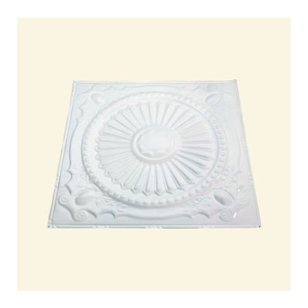 Acoustic Ceiling Products Great Lakes Tin Toronto 2' X 2' Nail-up Tin Ceiling Tile in Gloss White - T59-00